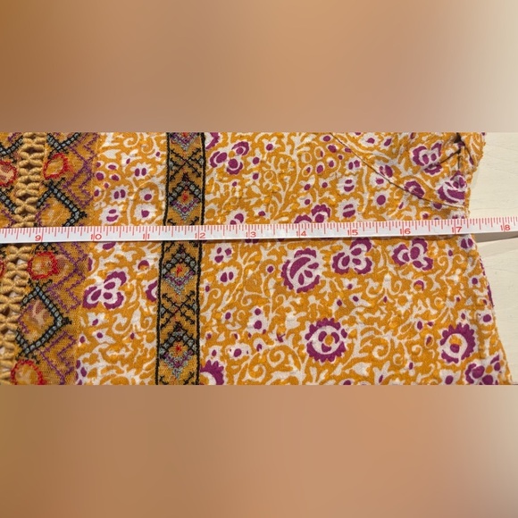 Maeve By Anthropologie Printed & Embroidered Boho 100% Cotton Blouse, Size 2 - Picture 10 of 11